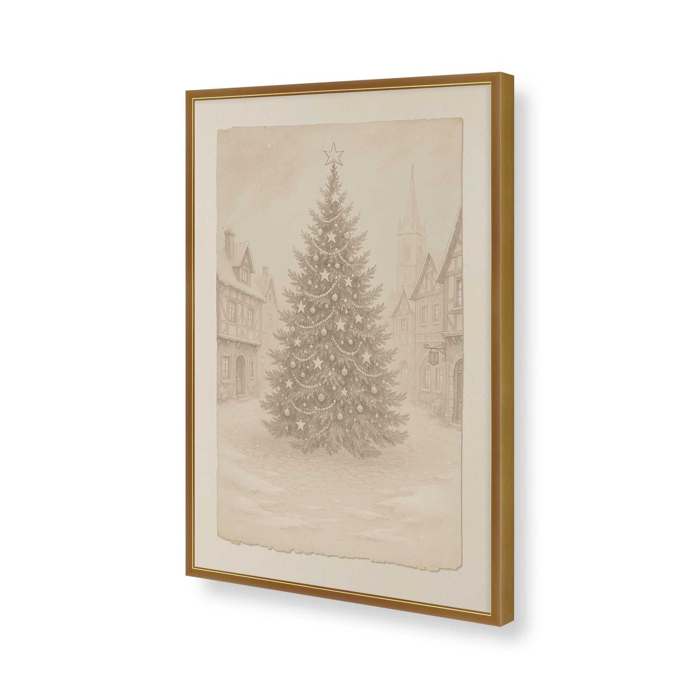 [Color:Polished Gold], Picture of art in a Polished Gold frame of the corner