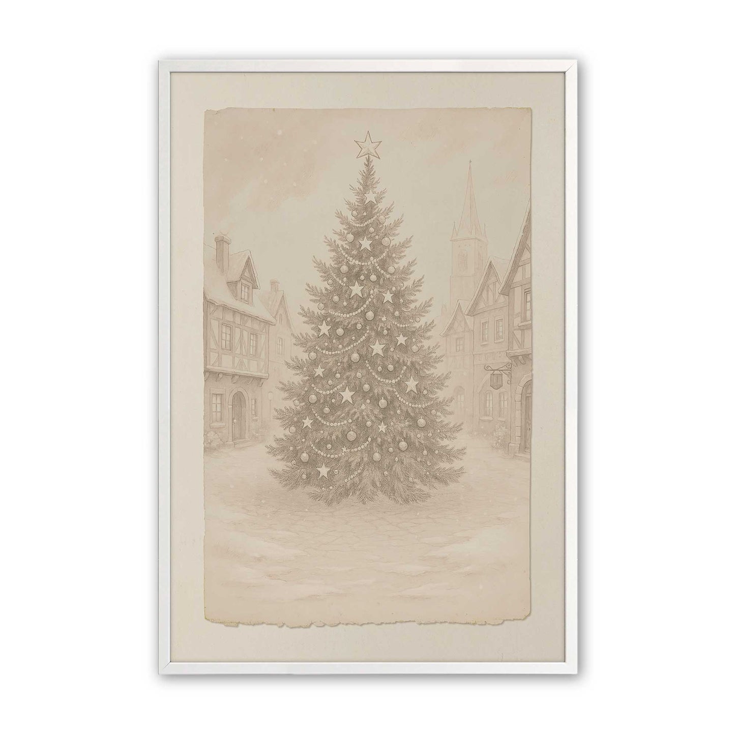 [Color:Opaque White], Picture of art in a Opaque White frame