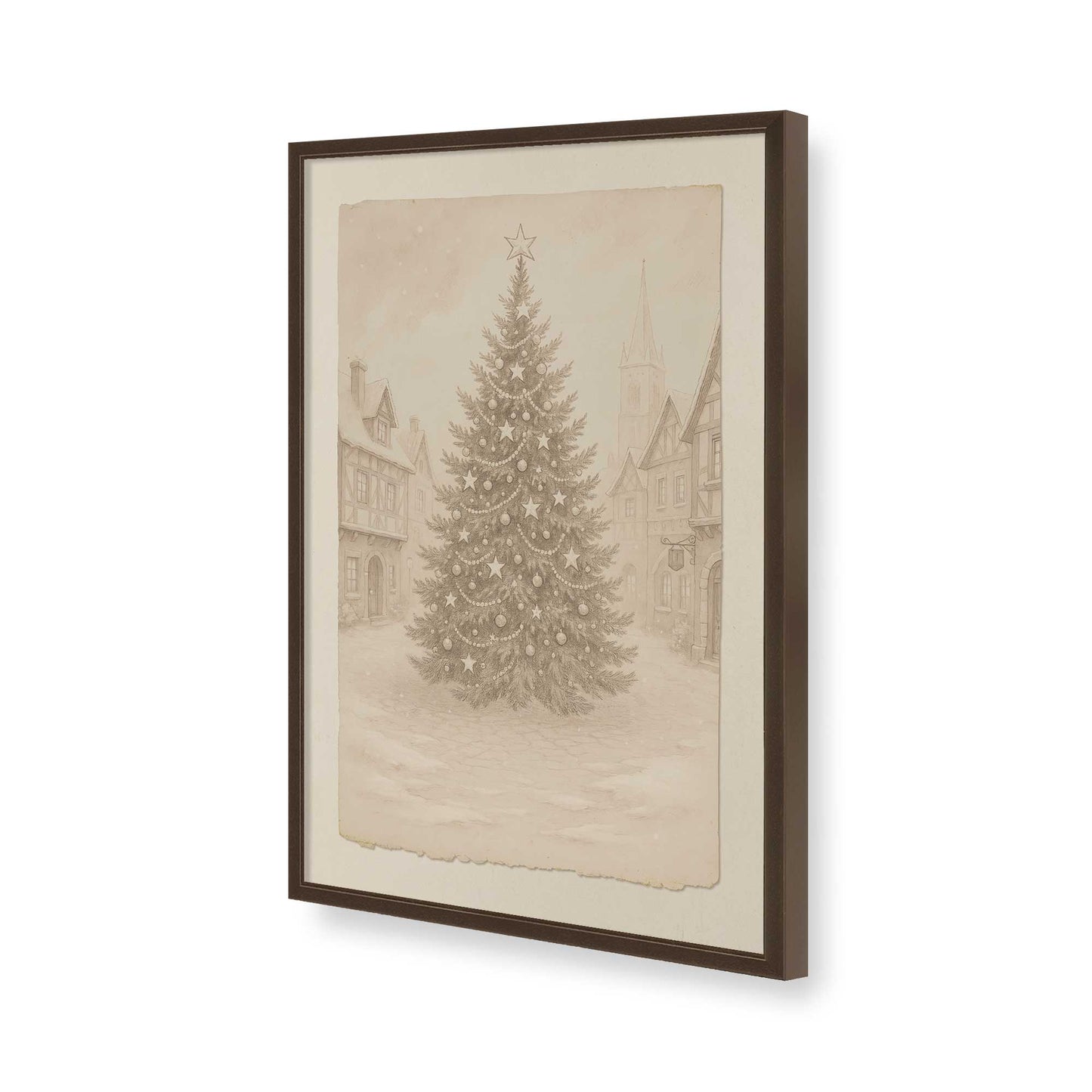 [Color:Belvinder Brown], Picture of art in a Belvinder Brown frame of the corner