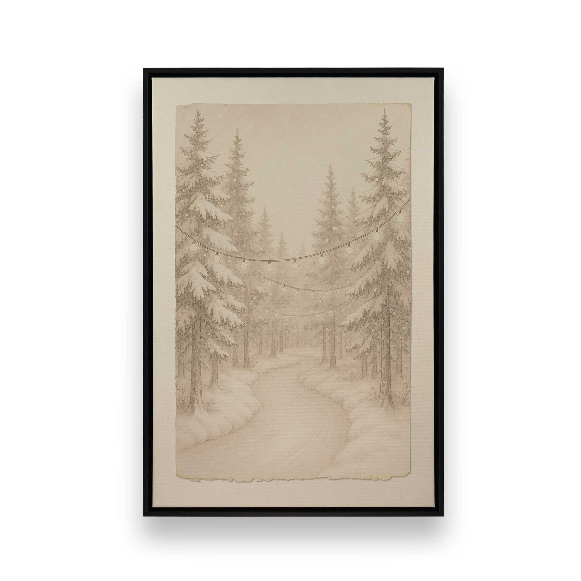 [Color:Satin Black], Picture of art in a Satin Black frame