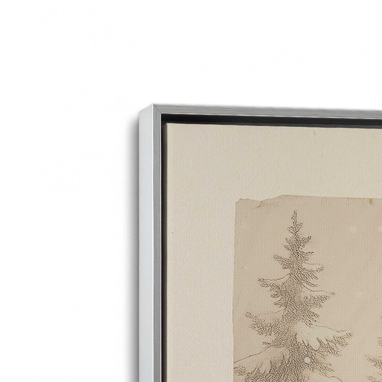 [Color:Polished Chrome], Picture of art in a Polished Chrome frame at an angle