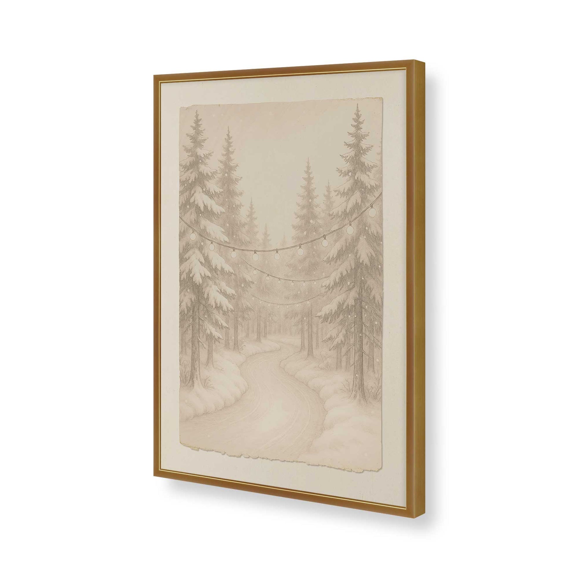 [Color:Polished Gold], Picture of art in a Polished Gold frame of the corner
