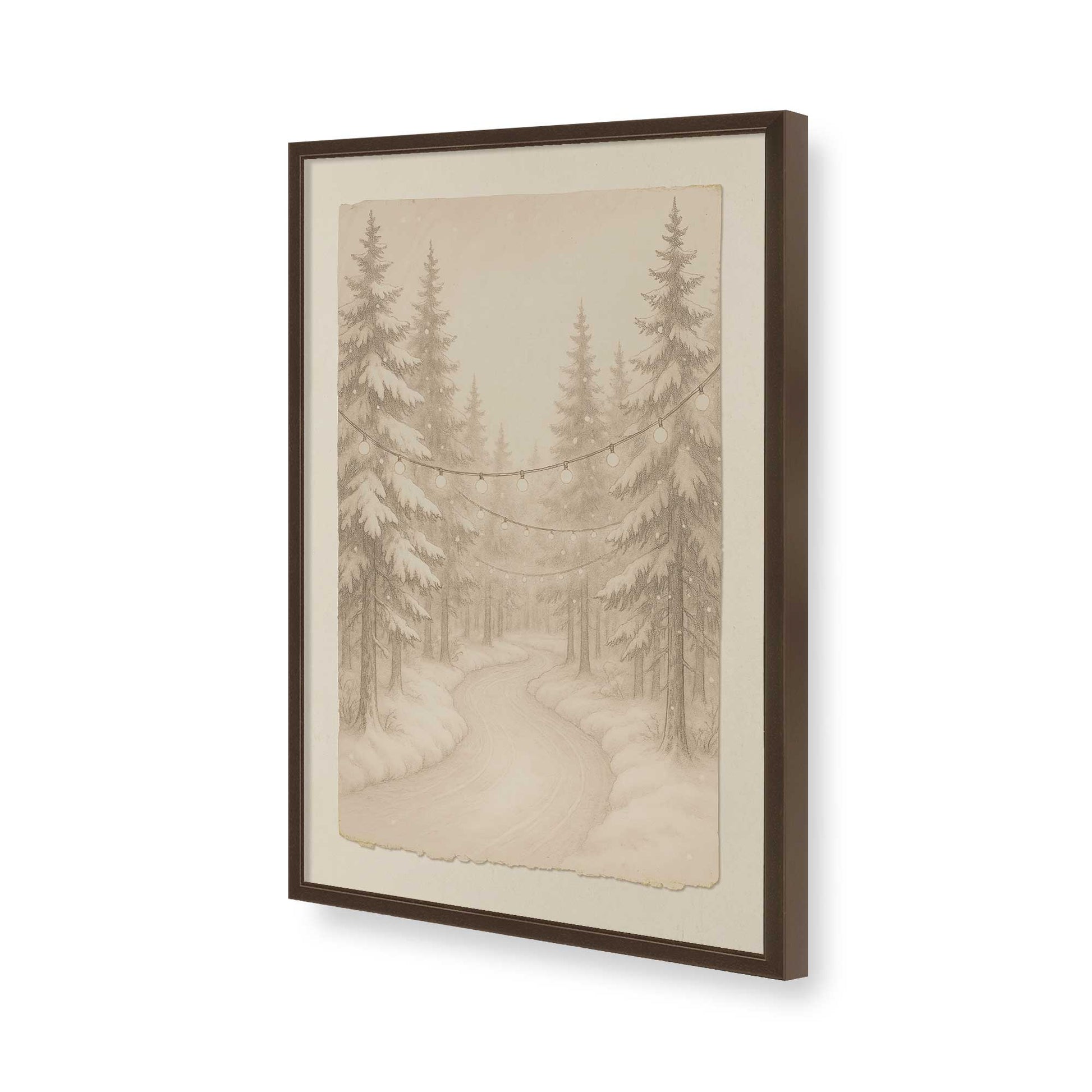 [Color:Belvinder Brown], Picture of art in a Belvinder Brown frame of the corner