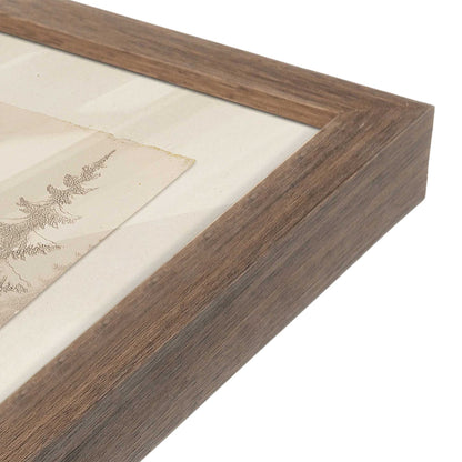 [Color:Walnut], Picture of art in a Walnut frame at an angle