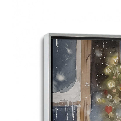 [Color:Polished Chrome], Picture of art in a Polished Chrome frame at an angle