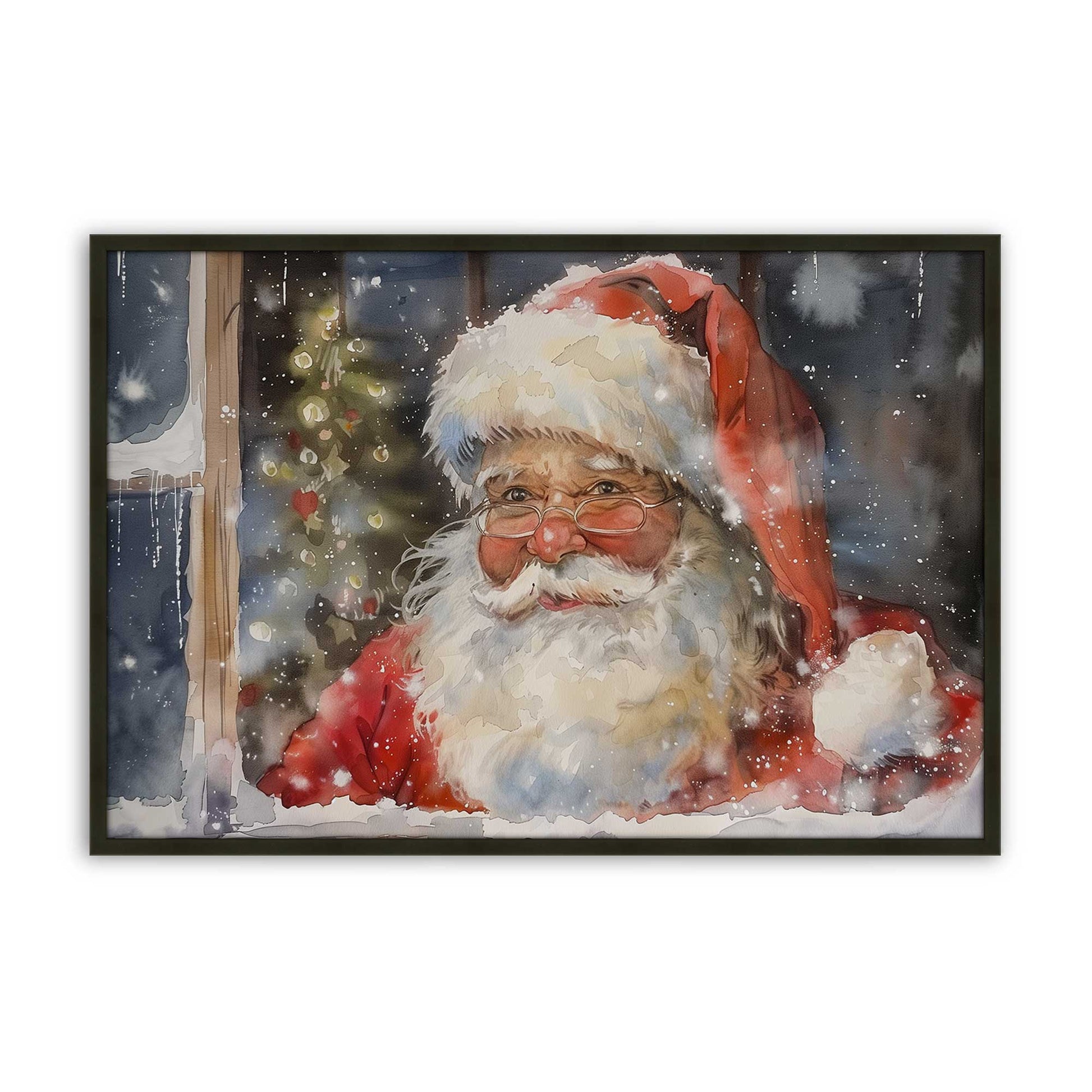 [Color:Satin Black], Picture of art in a Satin Black frame