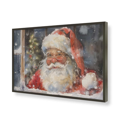 [Color:Satin Black], Picture of art in a Satin Black frame of the corner