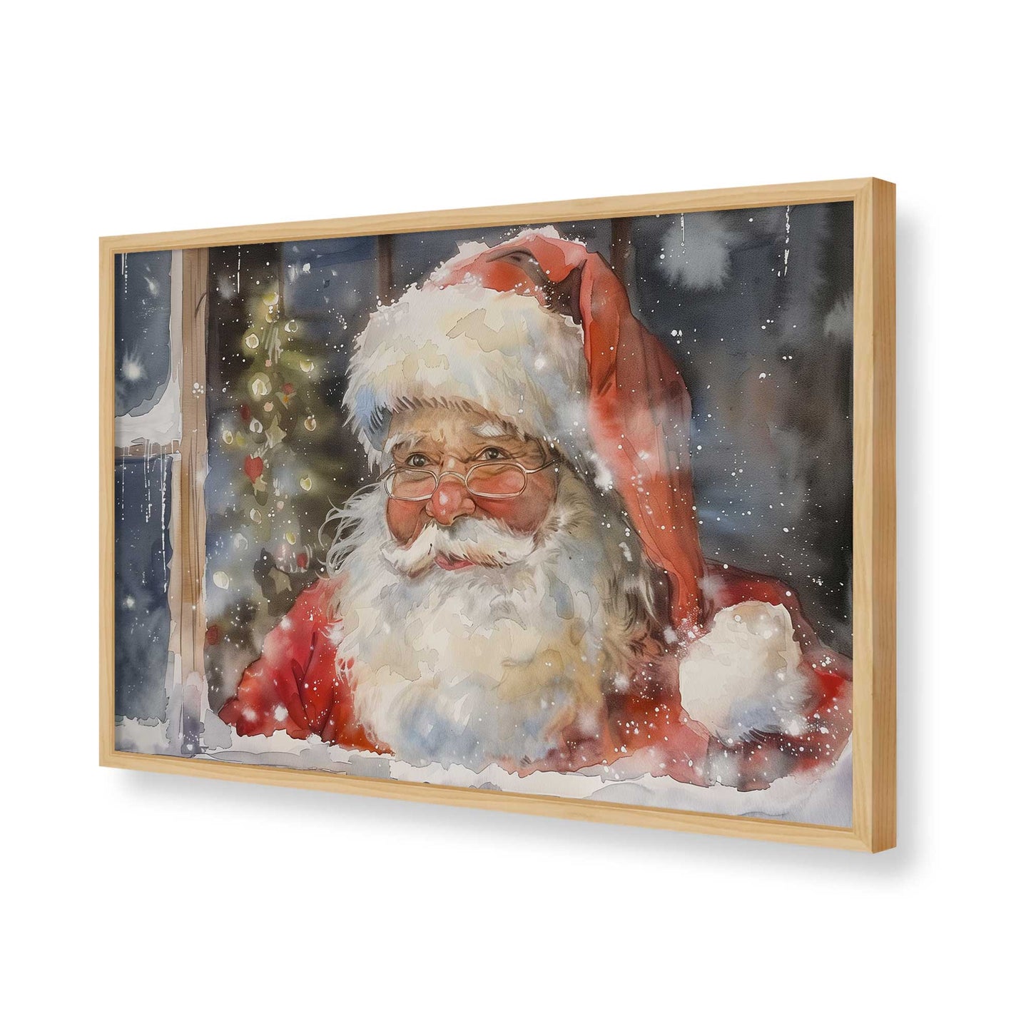 [Color:American Maple], Picture of art in a American Maple frame of the corner