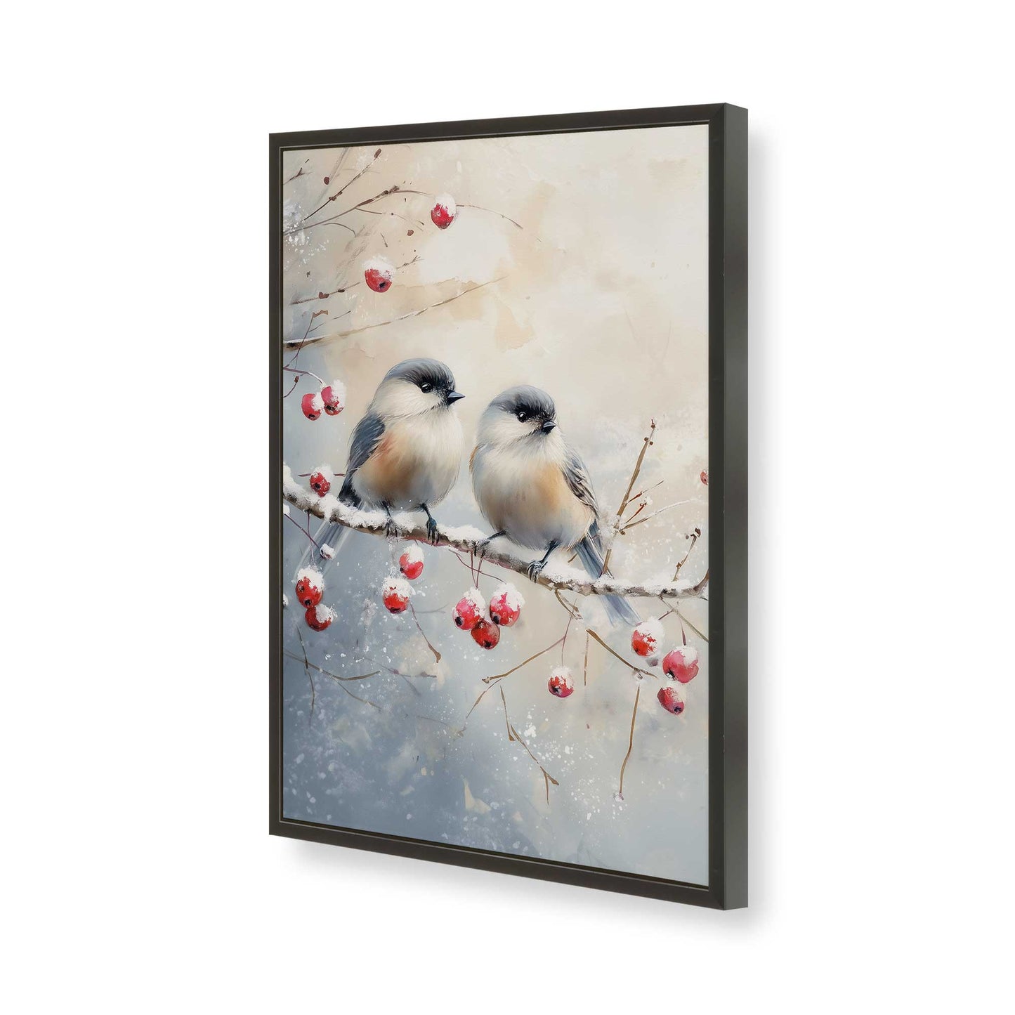 [Color:Satin Black], Picture of art in a Satin Black frame of the corner