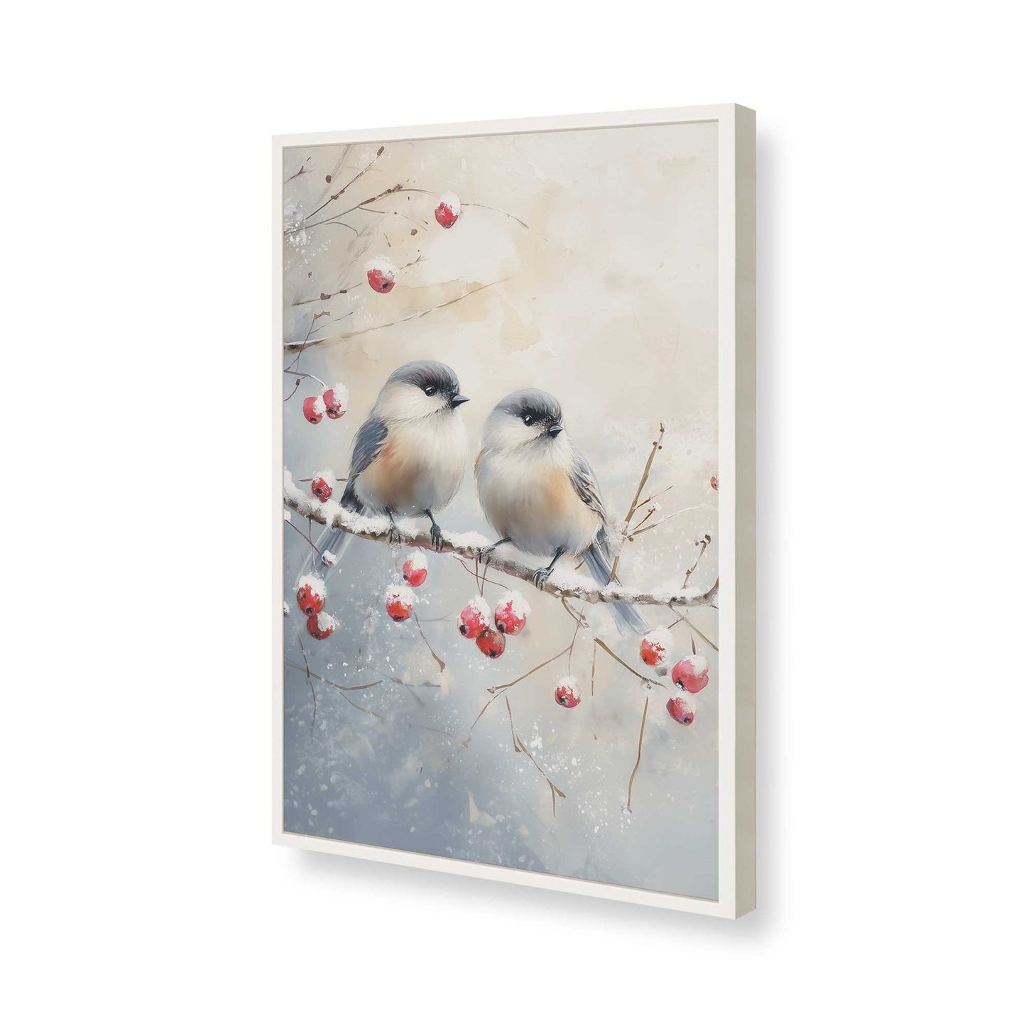 [Color:Opaque White], Picture of art in a Opaque White frame of the corner