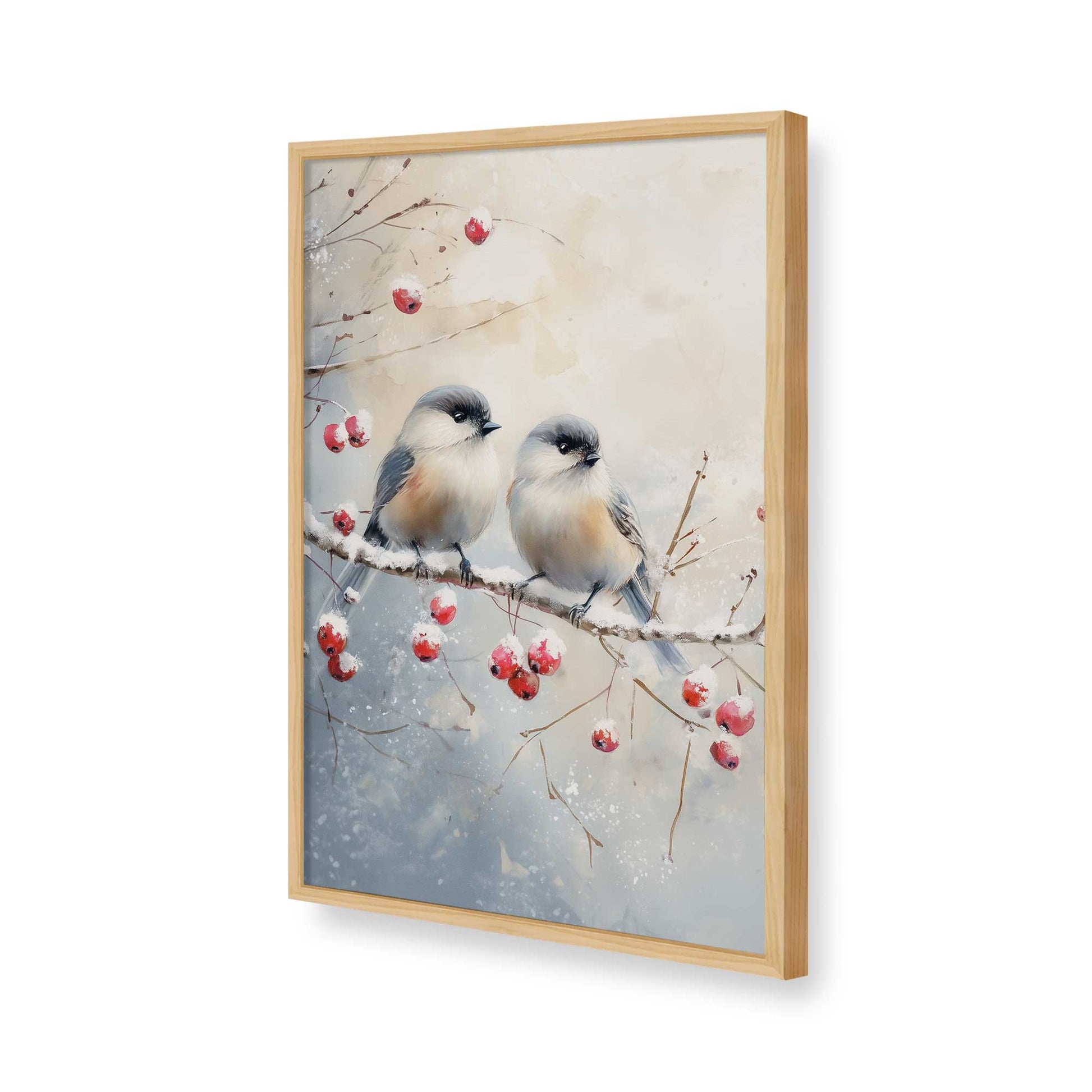 [Color:American Maple], Picture of art in a American Maple frame of the corner