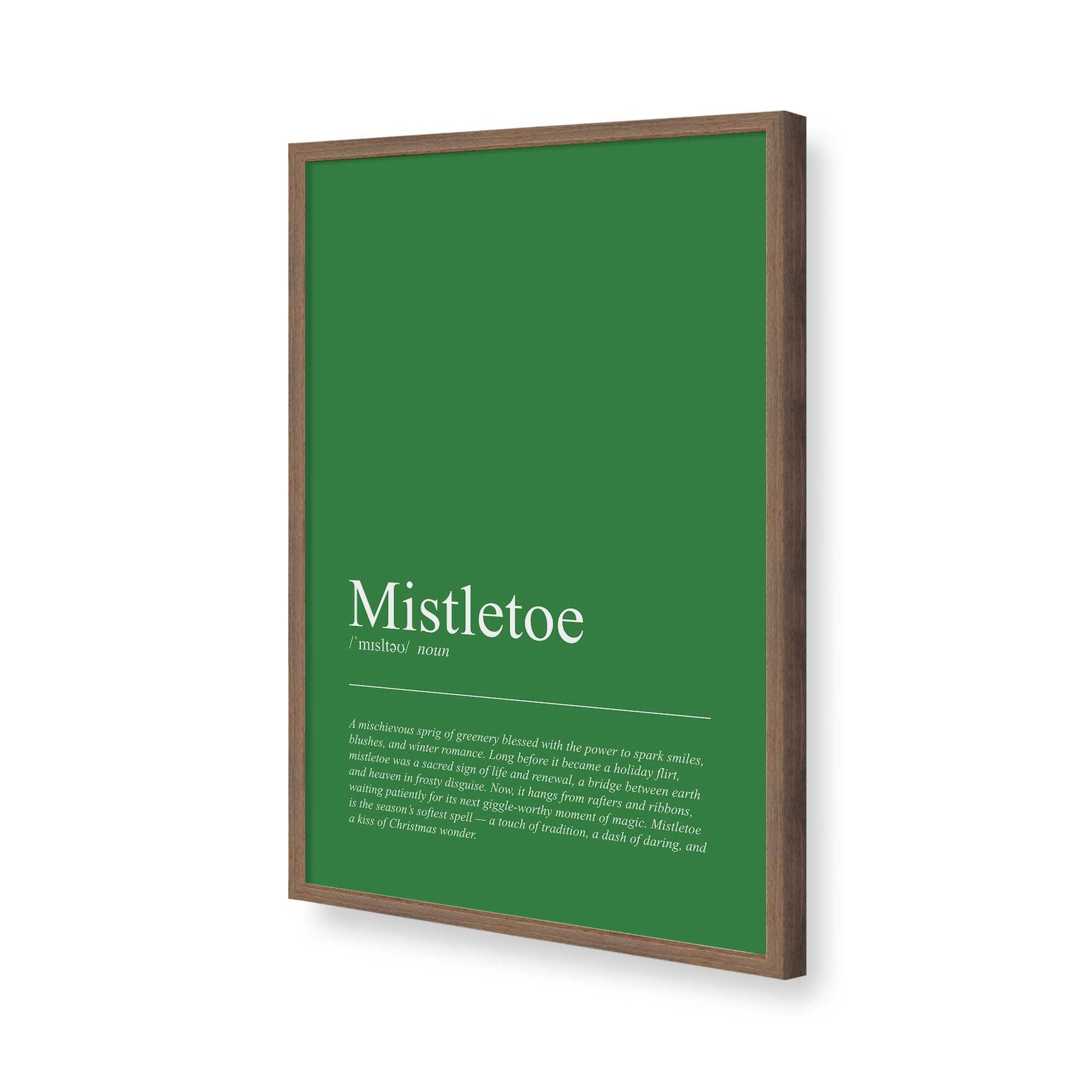 [Color:Walnut], Picture of art in a Walnut frame of the corner