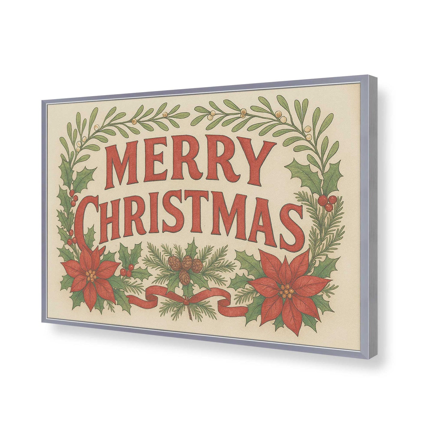 [Color:Polished Chrome], Picture of art in a Polished Chrome frame of the corner