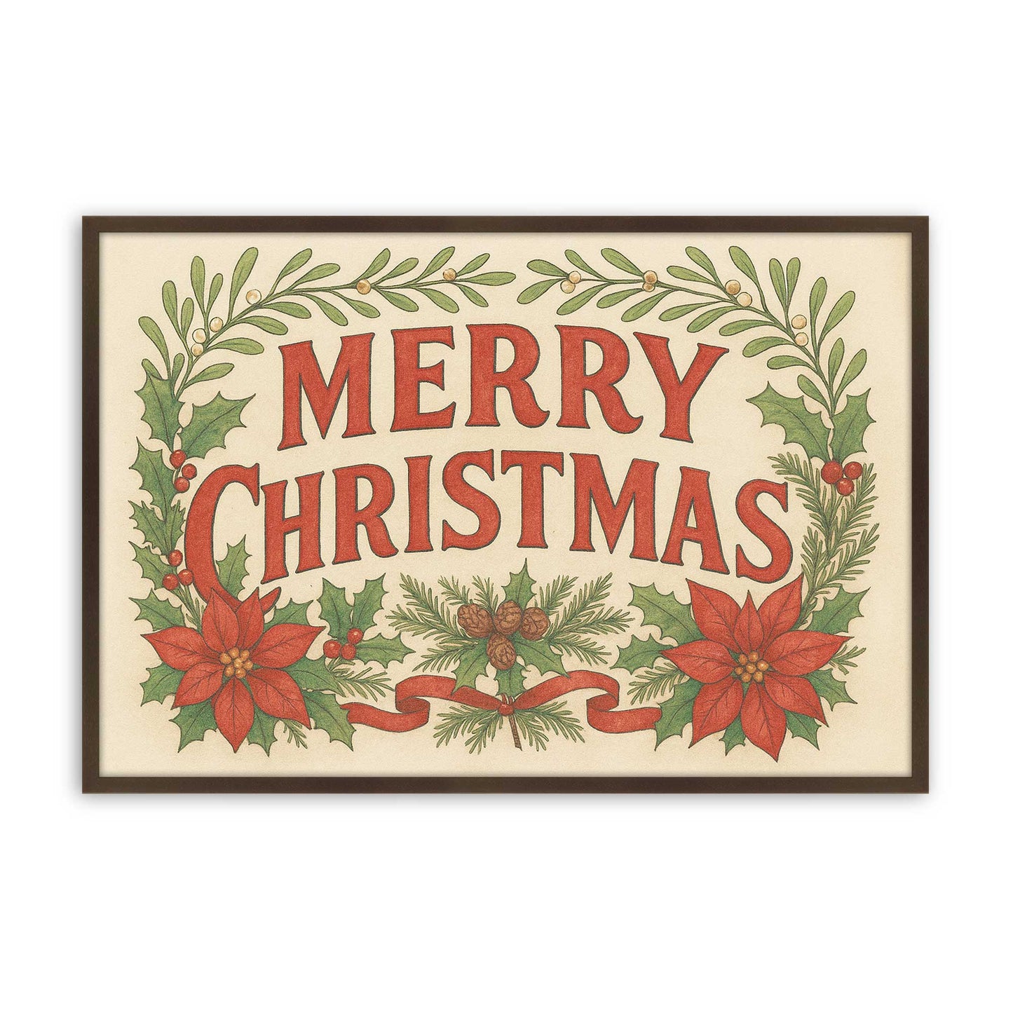 [Color:Brown], Picture of art in a Brown frame