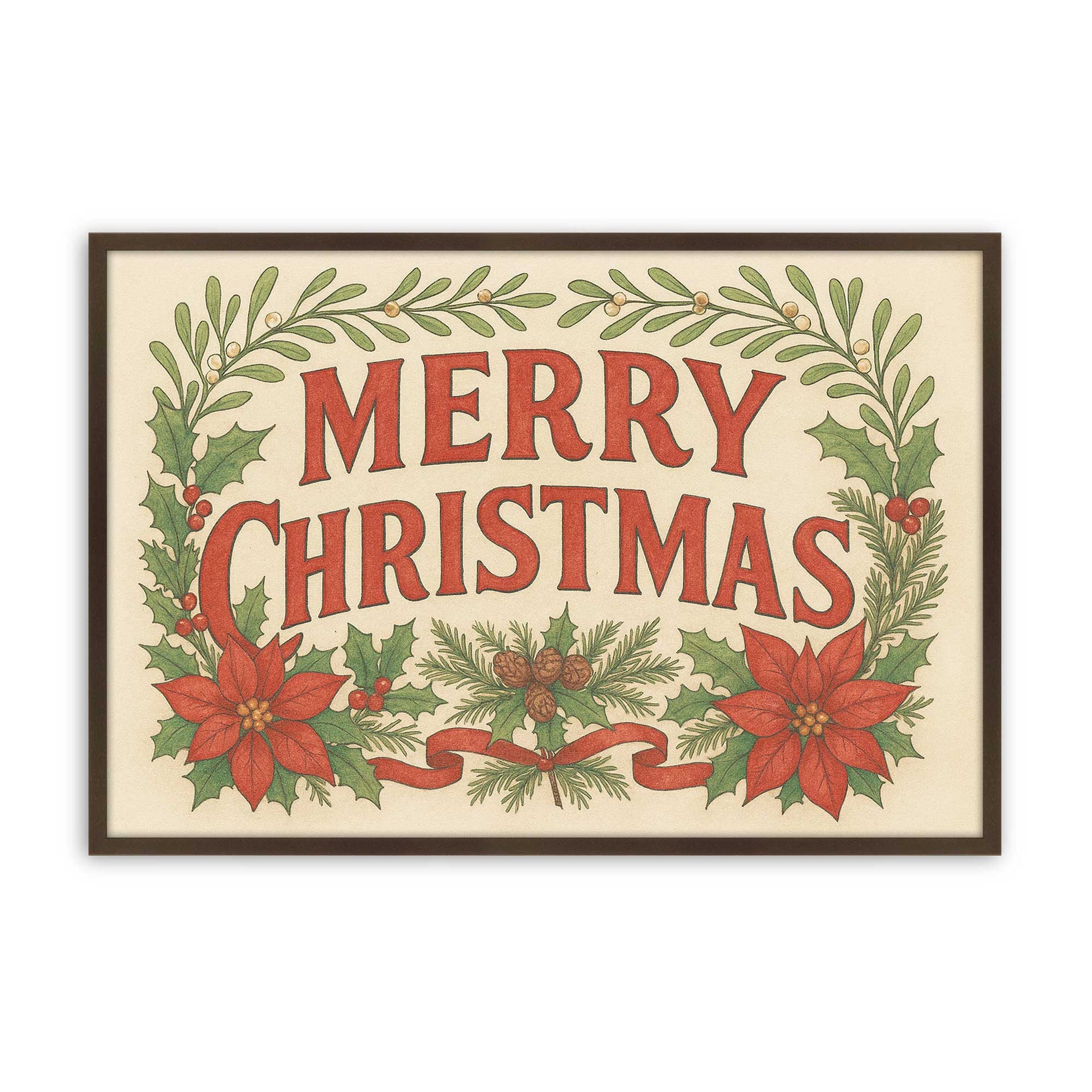 [Color:Brown], Picture of art in a Brown frame