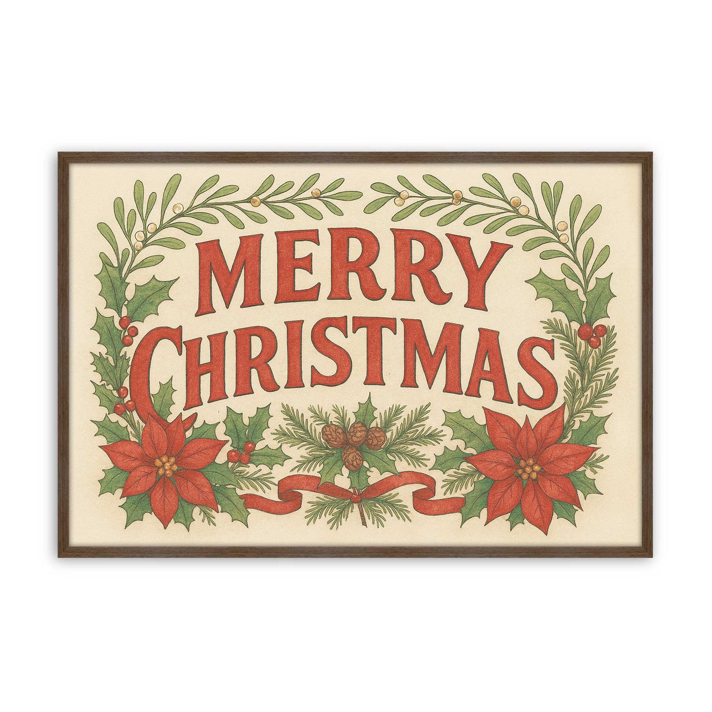 [Color:Walnut], Picture of art in a Walnut frame