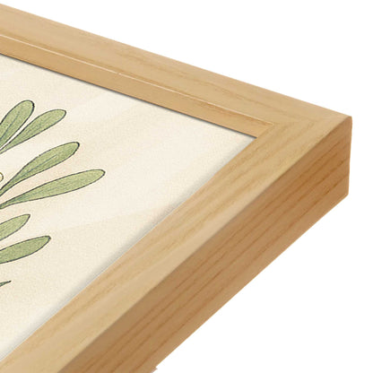 [Color:American Maple], Picture of art in a American Maple frame at an angle