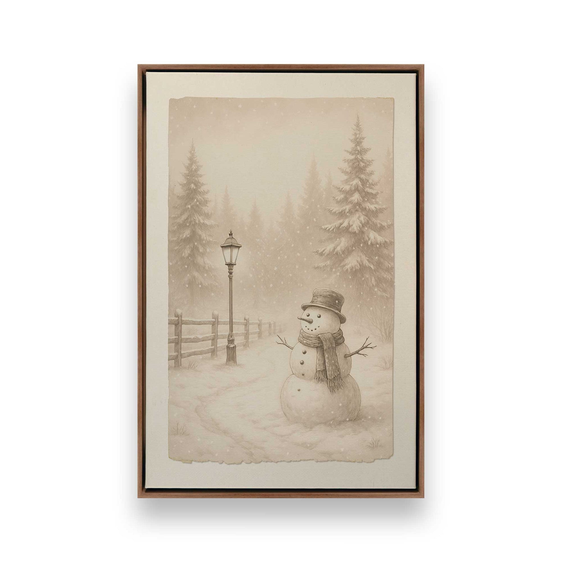 [Color:Walnut], Picture of art in a Walnut frame