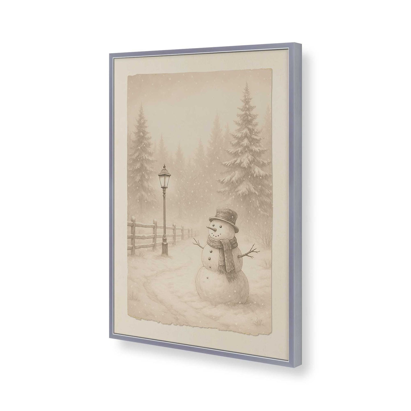 [Color:Polished Chrome], Picture of art in a Polished Chrome frame of the corner