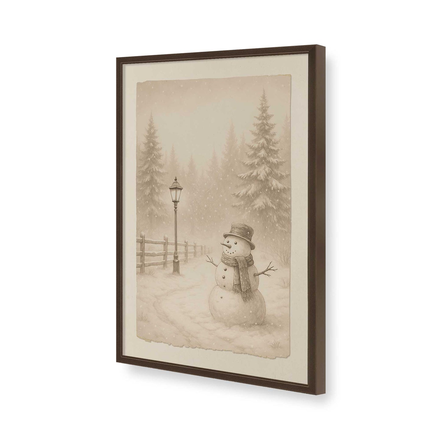 [Color:Belvinder Brown], Picture of art in a Belvinder Brown frame of the corner