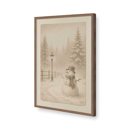 [Color:Walnut], Picture of art in a Walnut frame of the corner