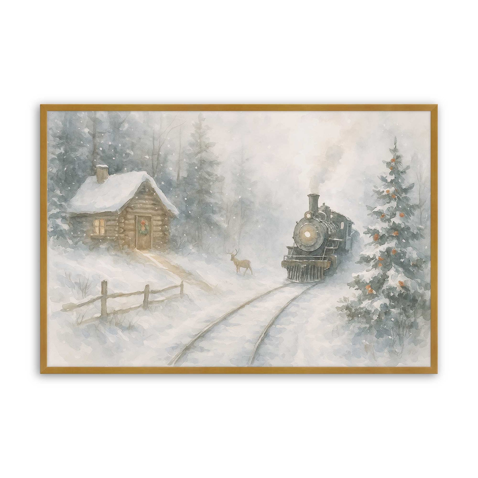 [Color:Polished Gold], Picture of art in a Polished Gold frame