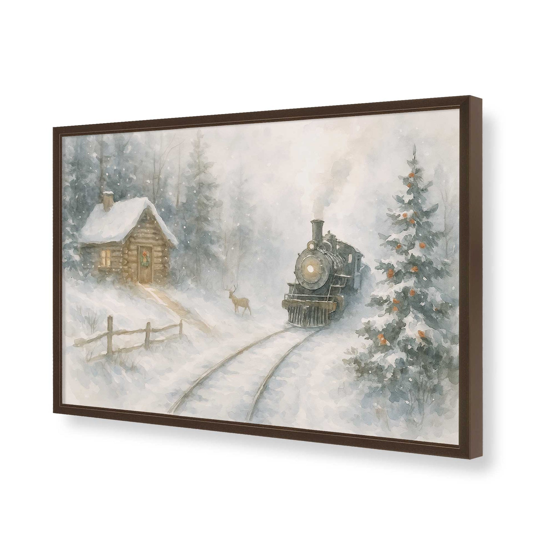 [Color:Belvinder Brown], Picture of art in a Belvinder Brown frame of the corner