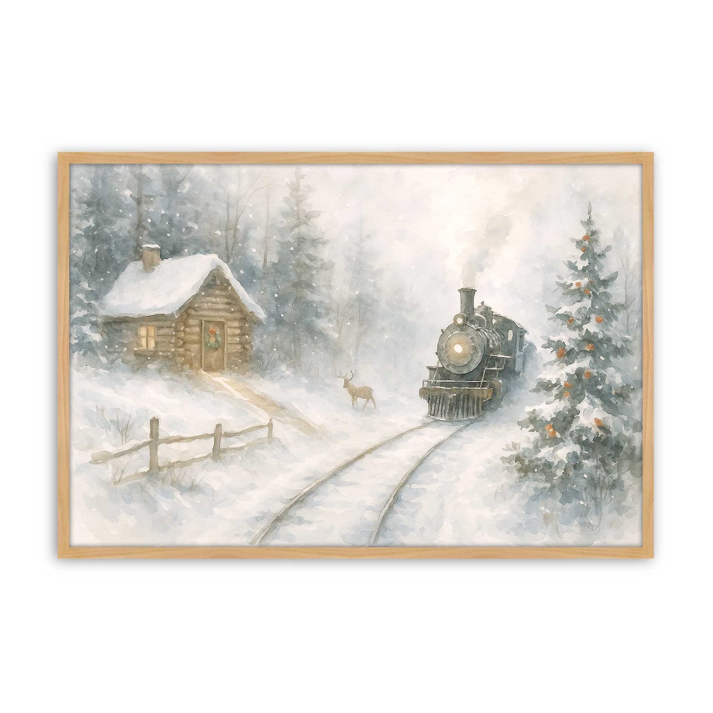 [Color:American Maple], Picture of art in a American Maple frame