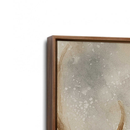 [Color:Walnut], Picture of art in a Walnut frame at an angle