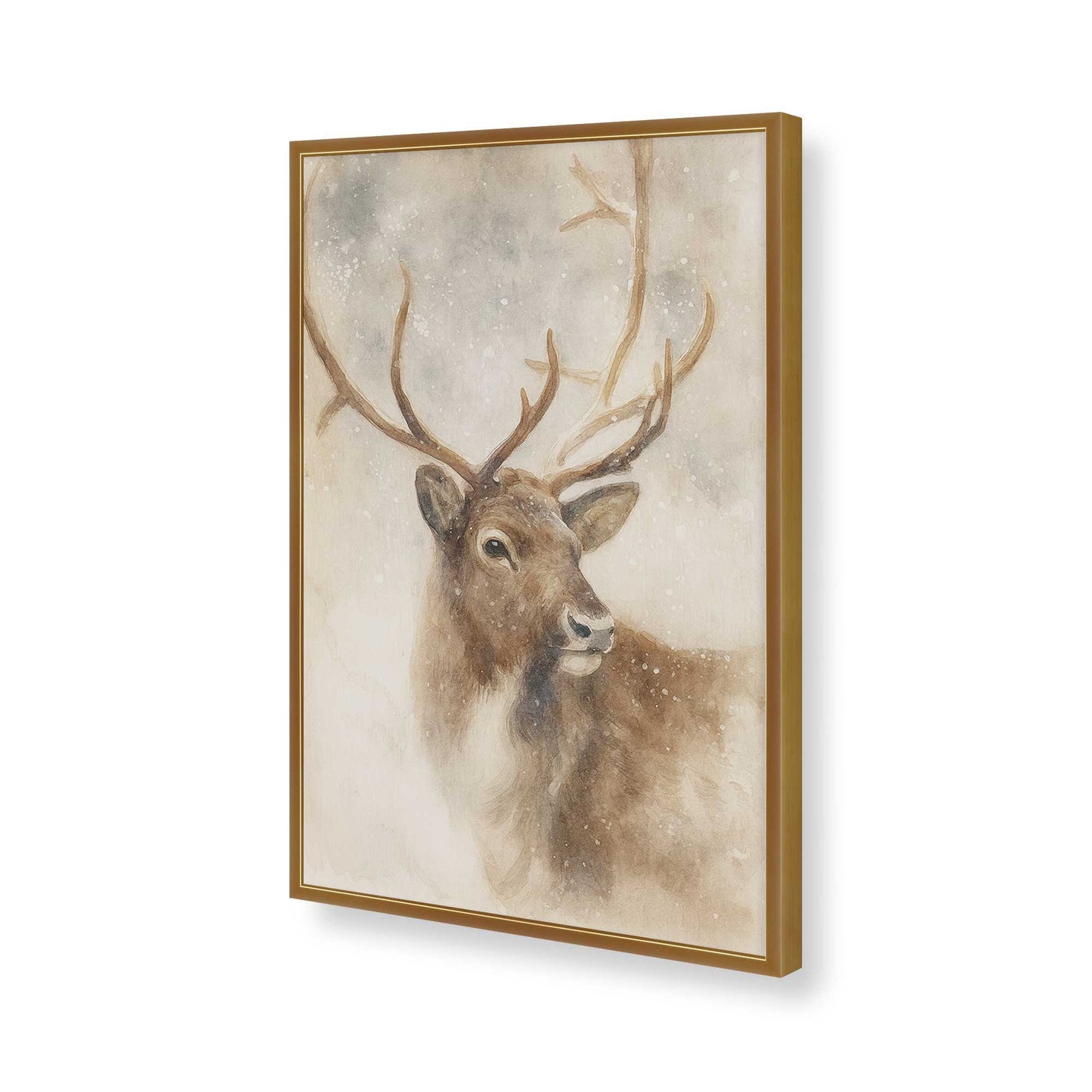 [Color:Polished Gold], Picture of art in a Polished Gold frame of the corner