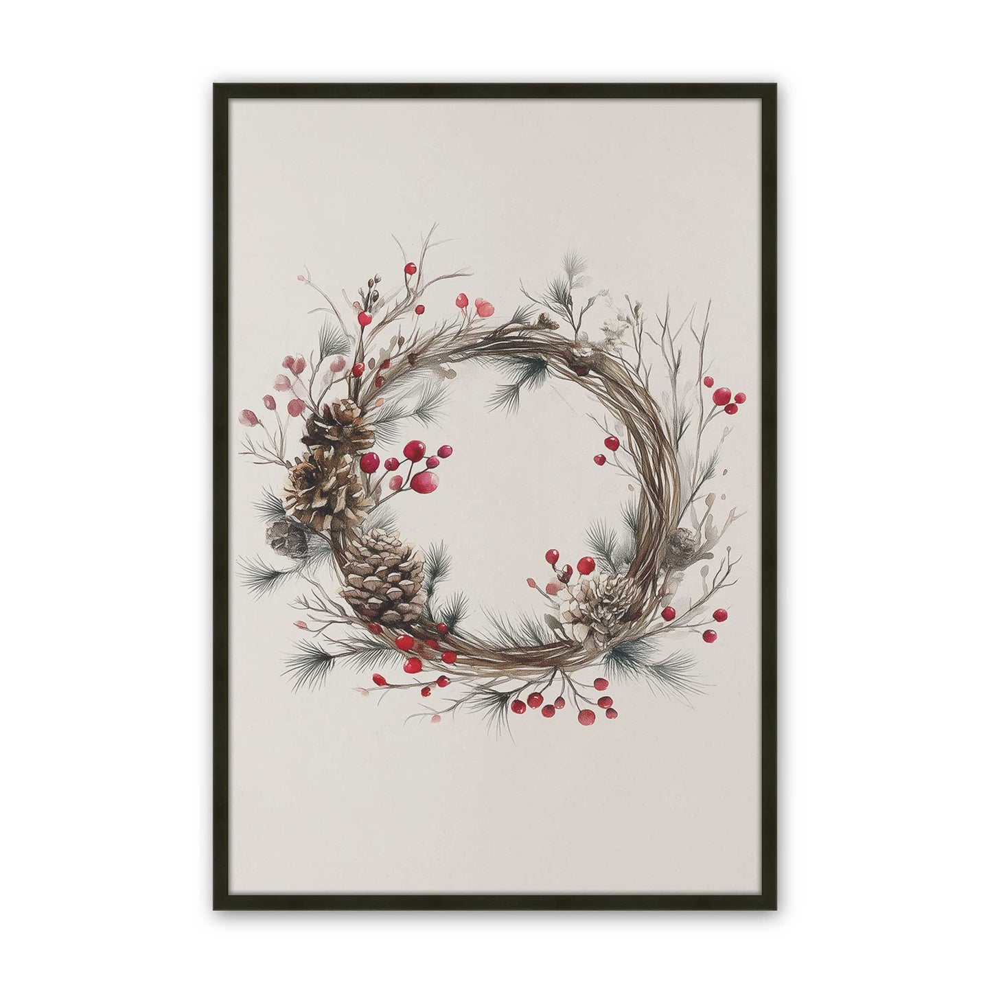 [Color:Satin Black], Picture of art in a Satin Black frame