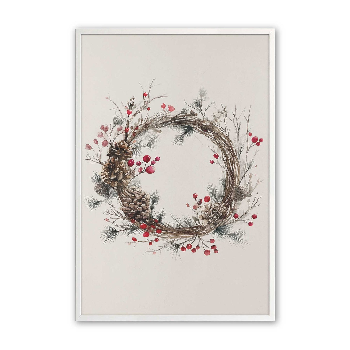 [Color:Opaque White], Picture of art in a Opaque White frame