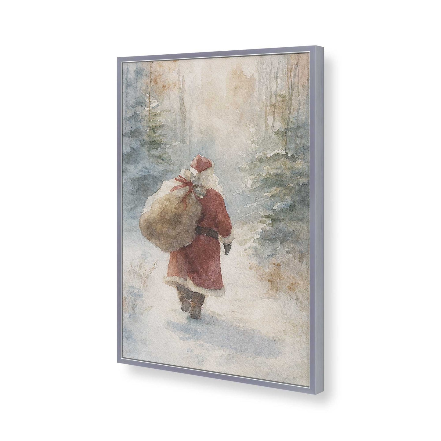 [Color:Polished Chrome], Picture of art in a Polished Chrome frame of the corner