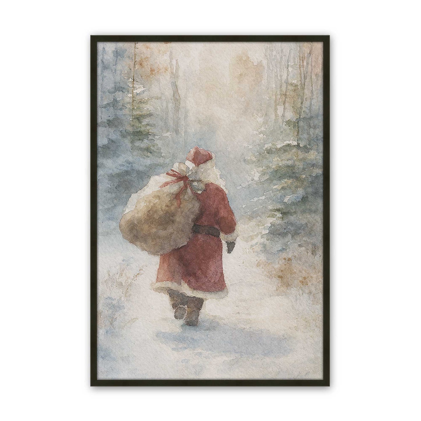 [Color:Satin Black], Picture of art in a Satin Black frame