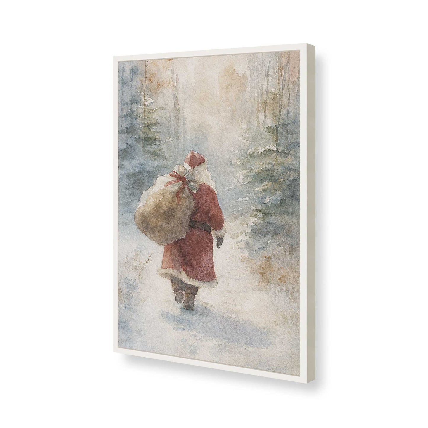 [Color:Opaque White], Picture of art in a Opaque White frame of the corner