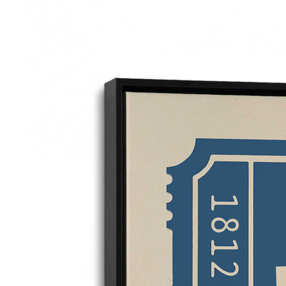 [Color:Satin Black], Picture of art in a Satin Black frame at an angle