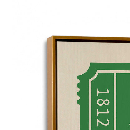 [Color:Polished Gold], Picture of art in a Polished Gold frame at an angle