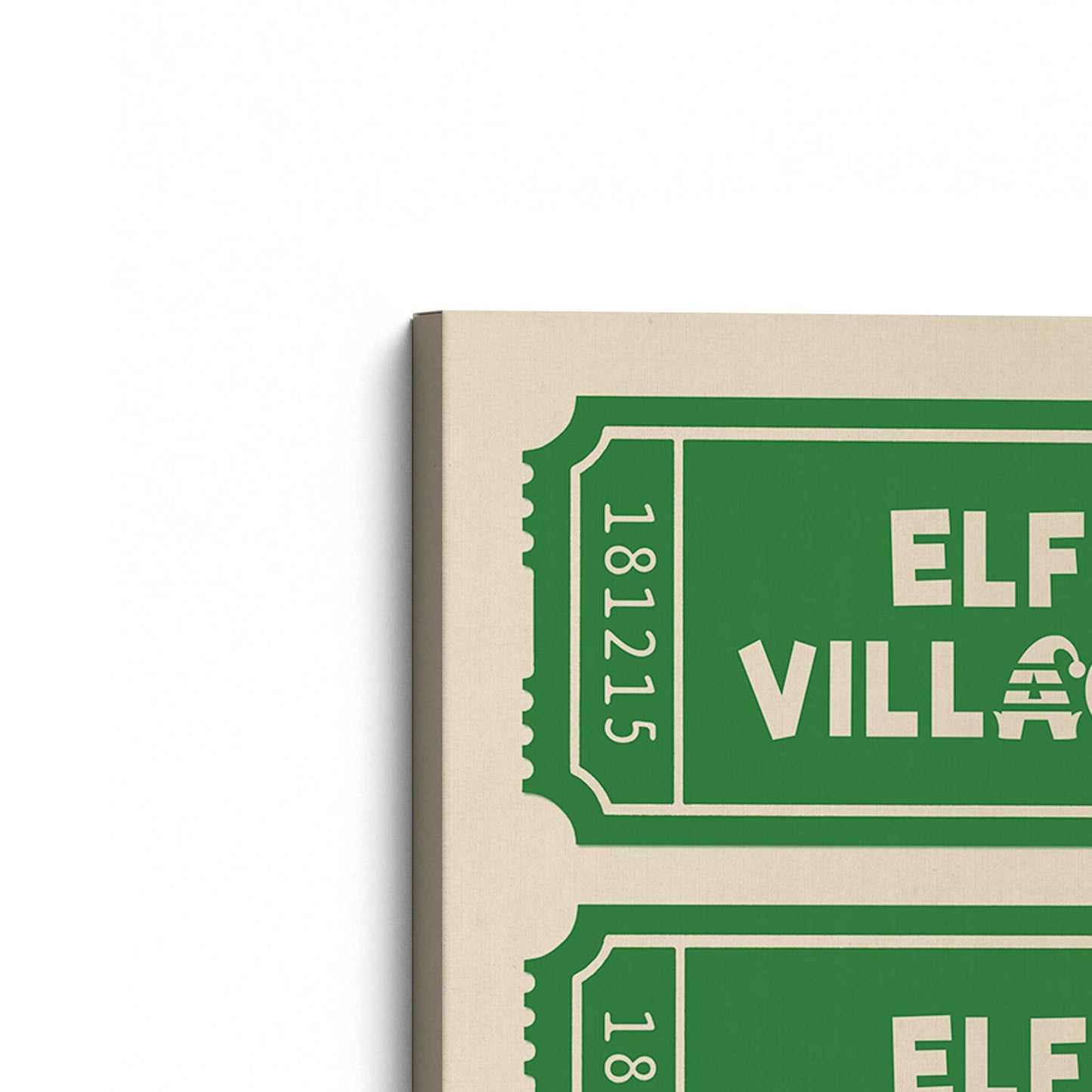 [Color:Stretched Canvas], Picture of the corner of the art