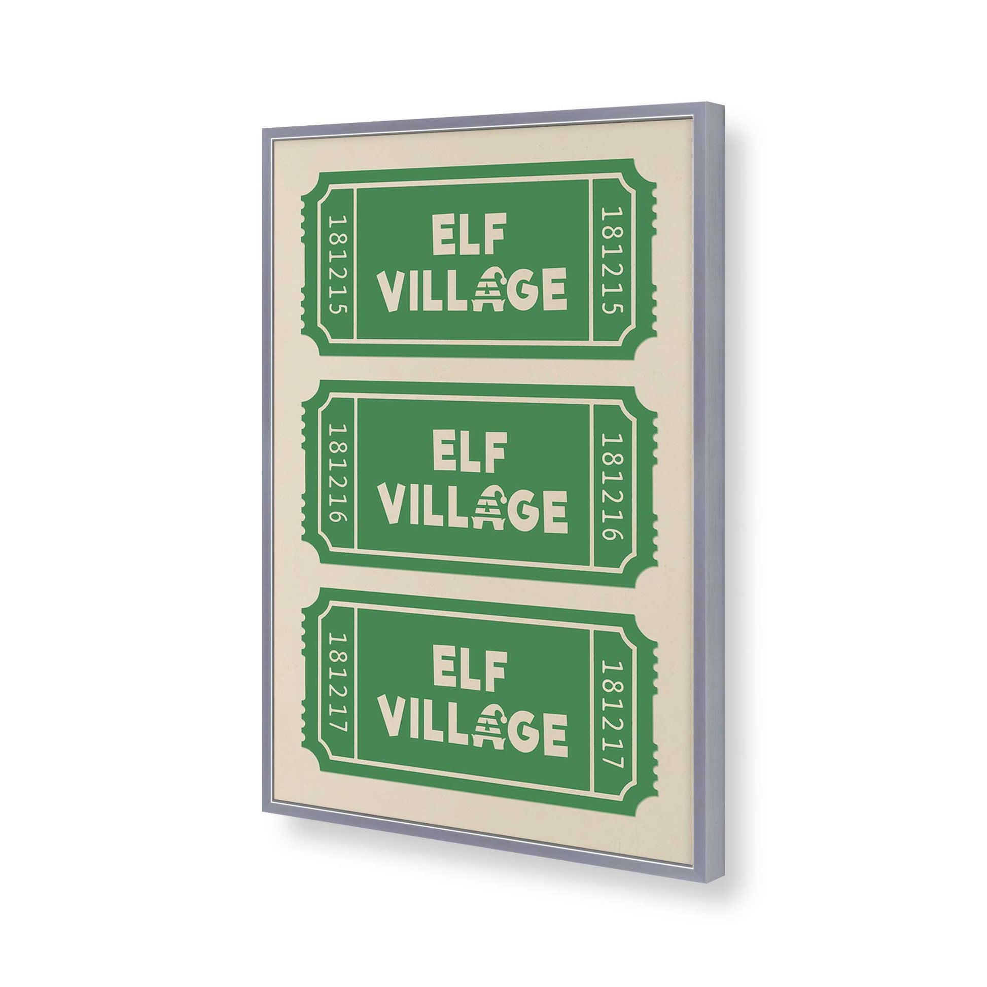 [Color:Polished Chrome], Picture of art in a Polished Chrome frame of the corner