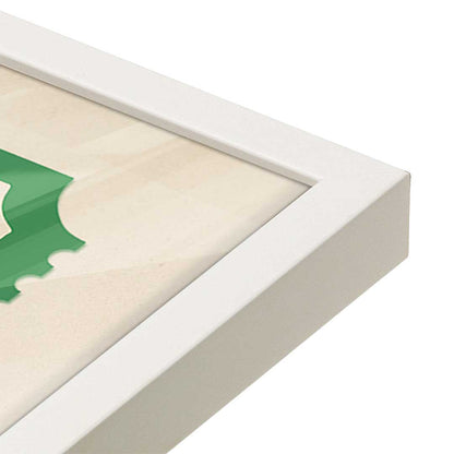 [Color:Opaque White], Picture of art in a Opaque White frame at an angle