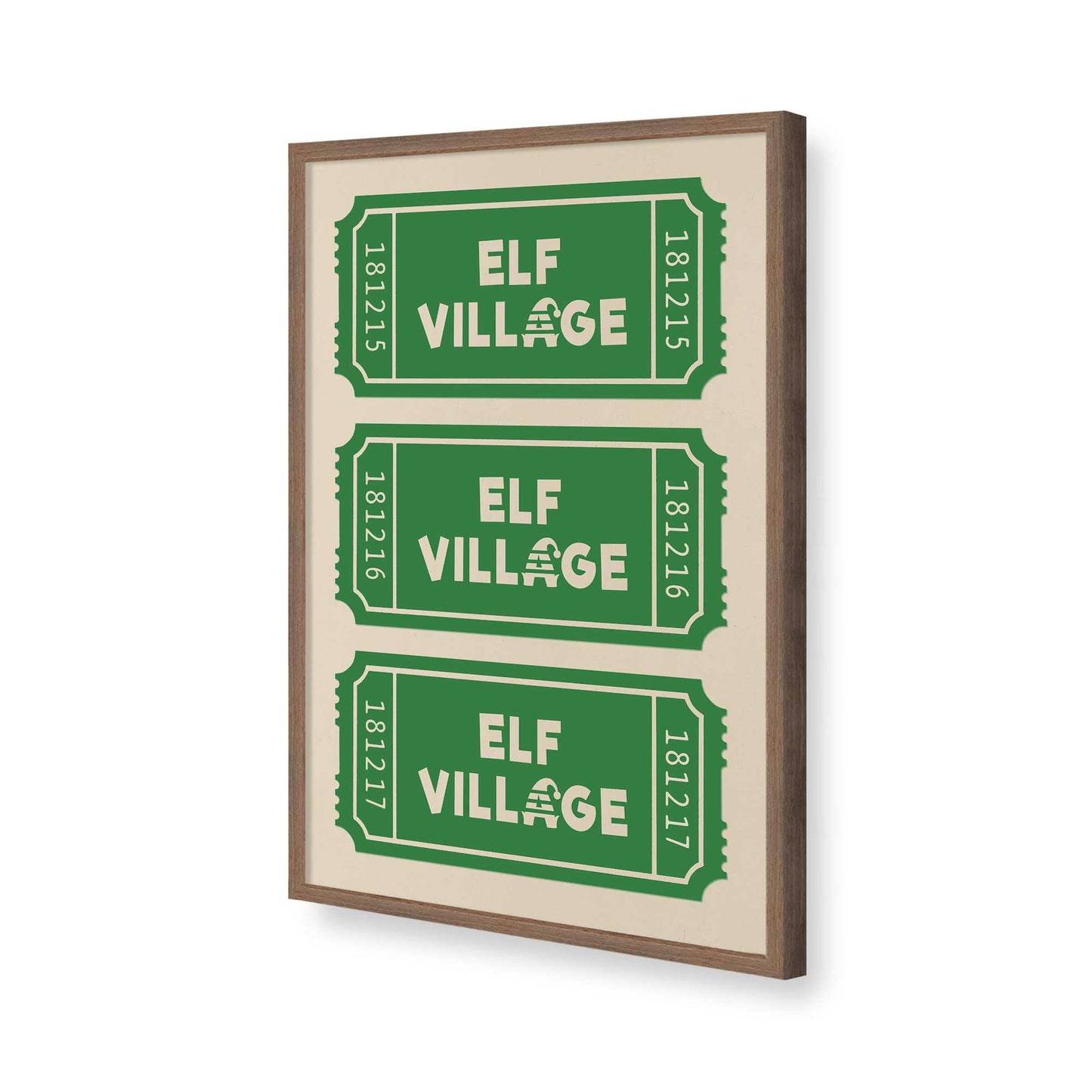 [Color:Walnut], Picture of art in a Walnut frame of the corner