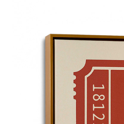 [Color:Polished Gold], Picture of art in a Polished Gold frame at an angle