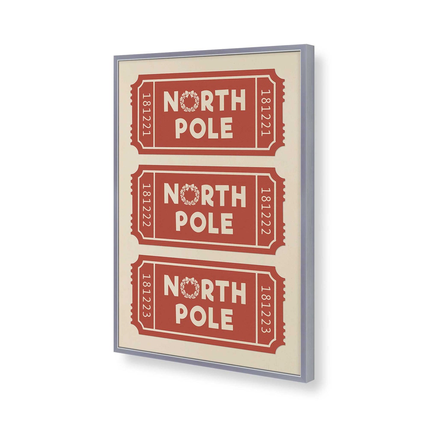 [Color:Polished Chrome], Picture of art in a Polished Chrome frame of the corner