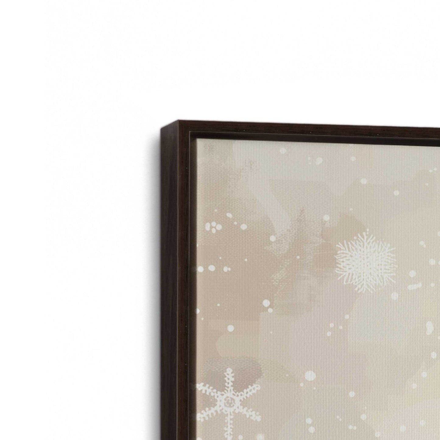 [Color:Espresso], Picture of art in a Espresso frame at an angle