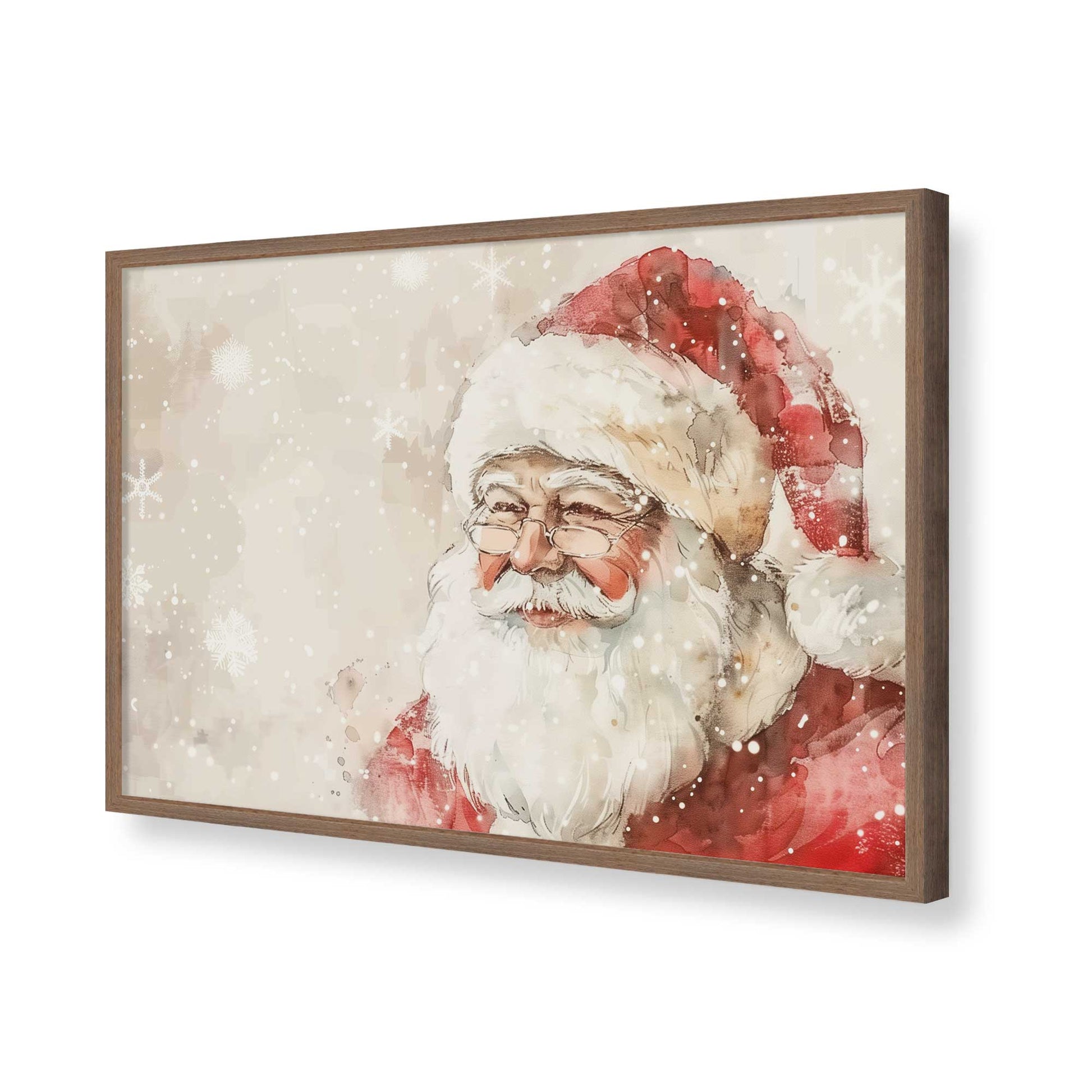 [Color:Walnut], Picture of art in a Walnut frame of the corner