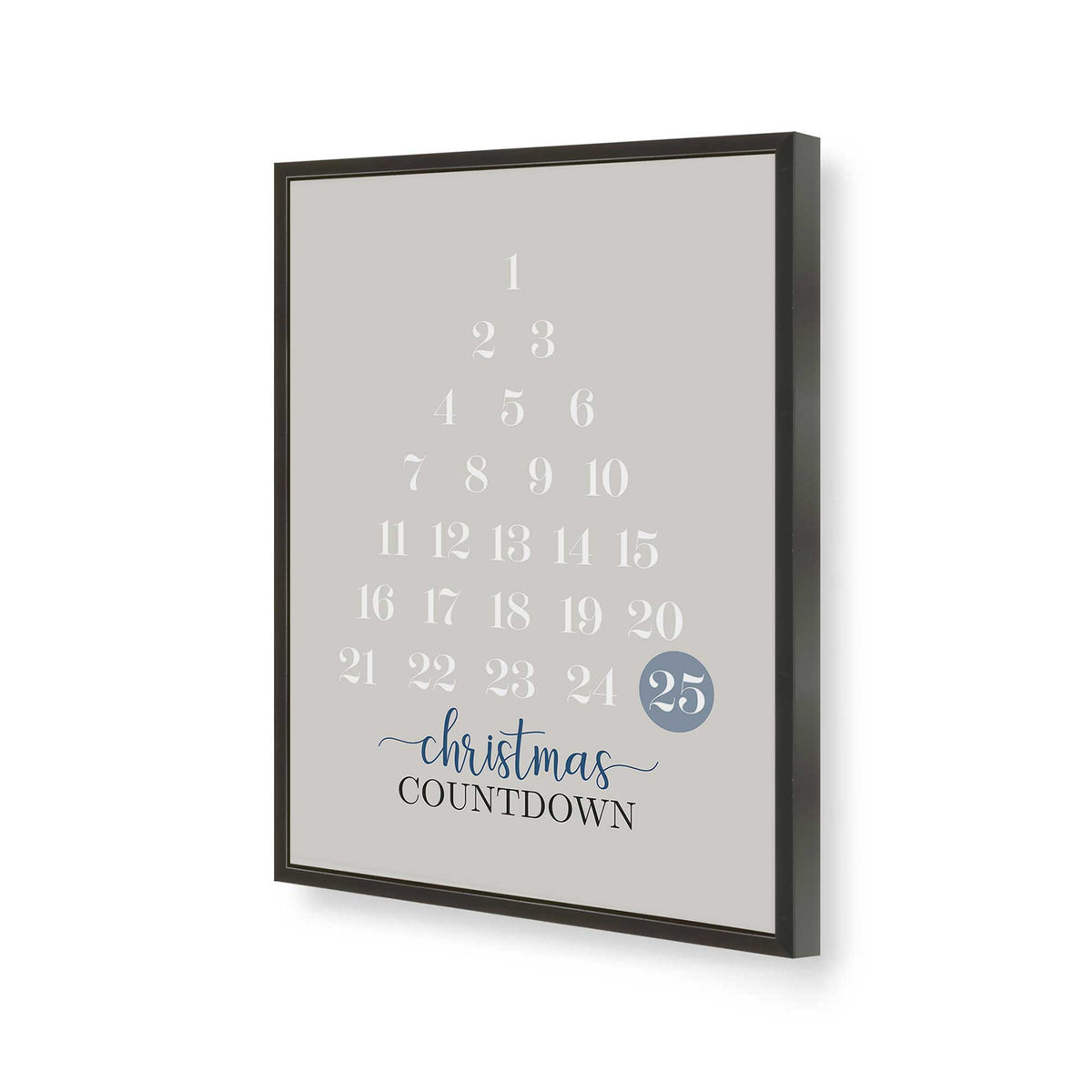[Color:Satin Black], Picture of art in a Satin Black frame of the corner