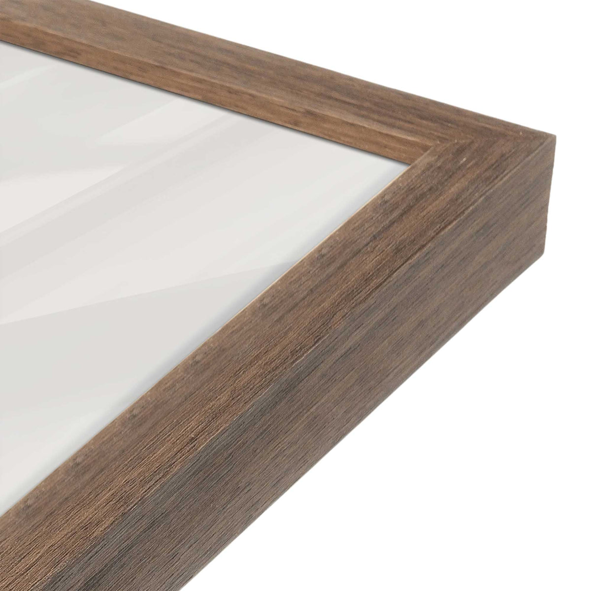 [Color:Walnut], Picture of art in a Walnut frame at an angle