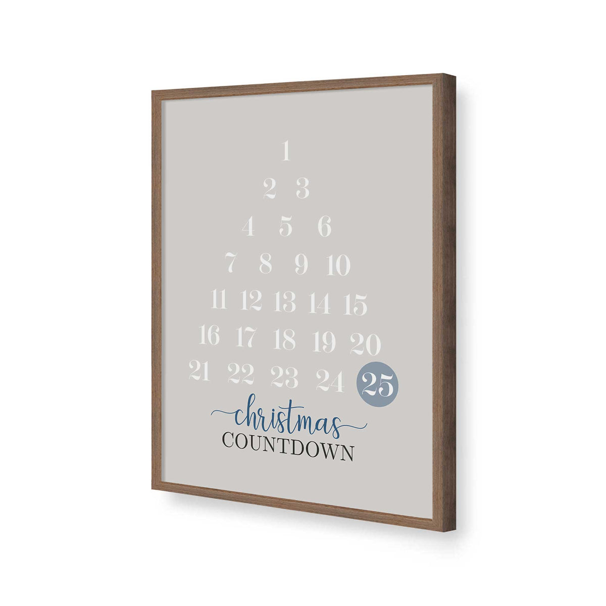 [Color:Walnut], Picture of art in a Walnut frame of the corner