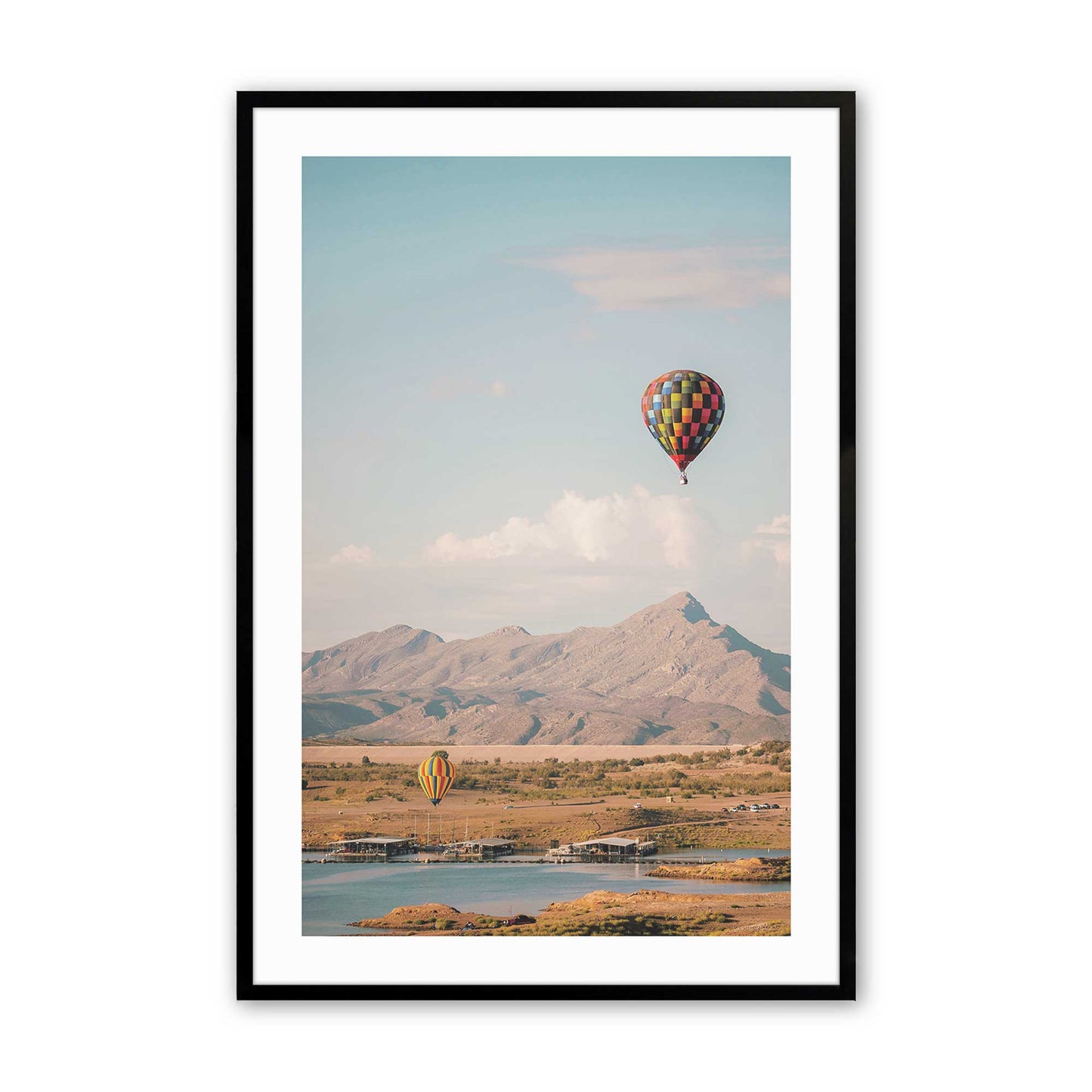 [Color:Satin Black], Picture of art in a Satin Black frame