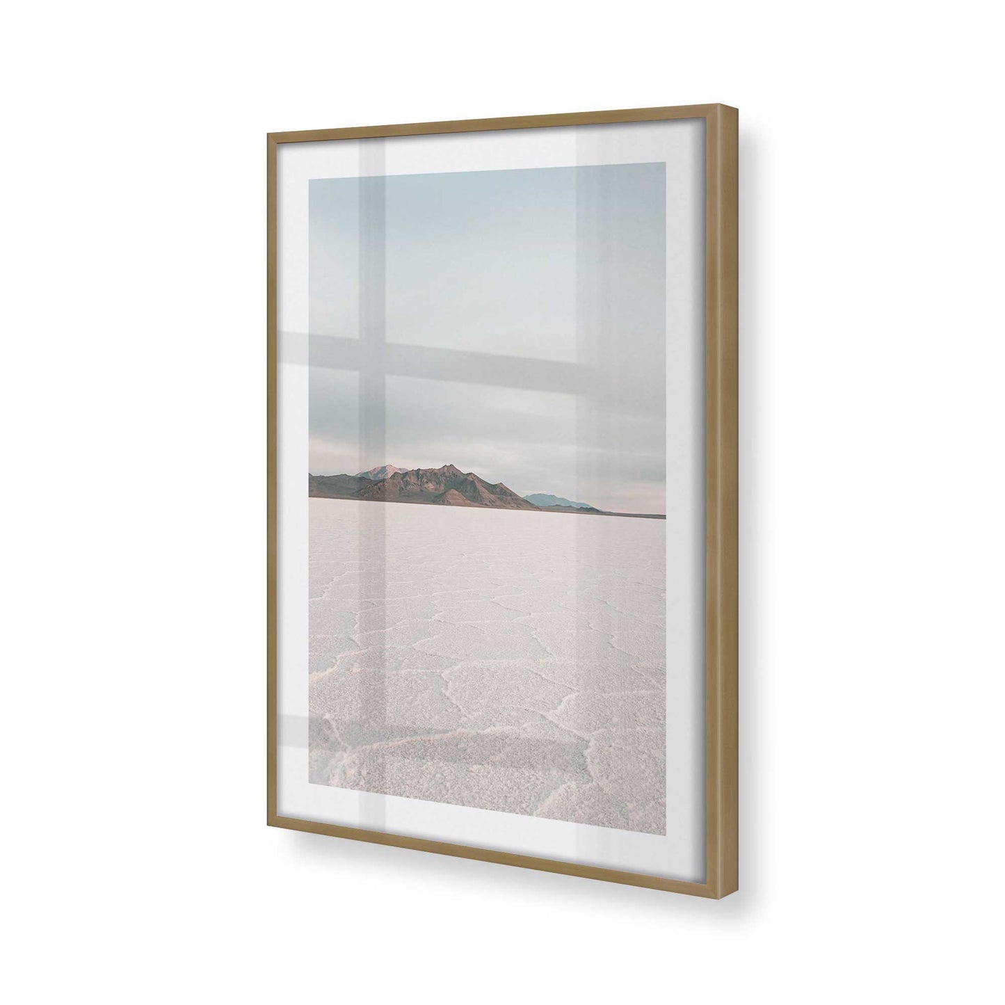 [Color:Brushed Gold], Picture of art in a Brushed Gold frame of the corner